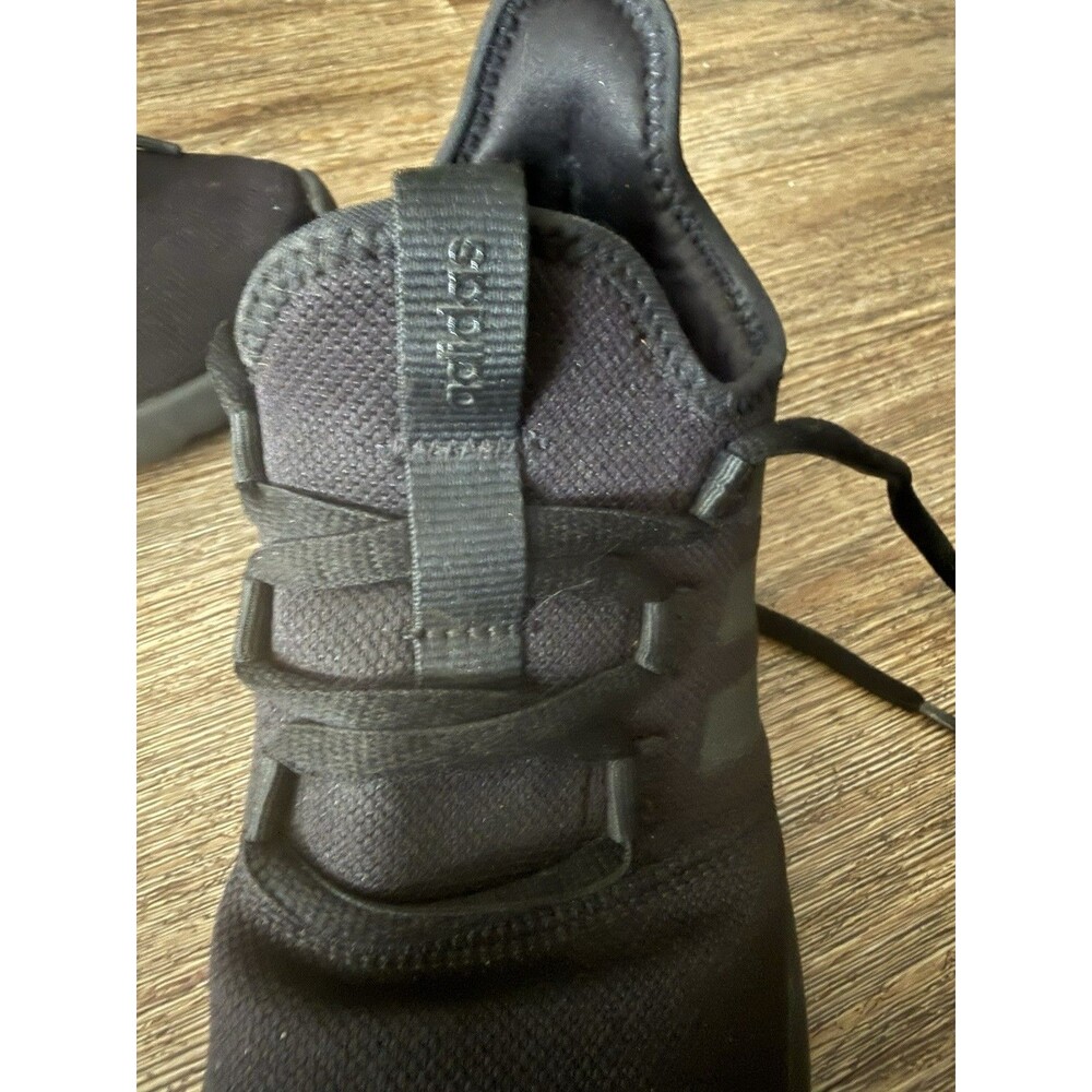 Women’s Adidas Size 7 All Black Cloudfoam Running Shoe Restaurant Shoe - Picture 4 of 7